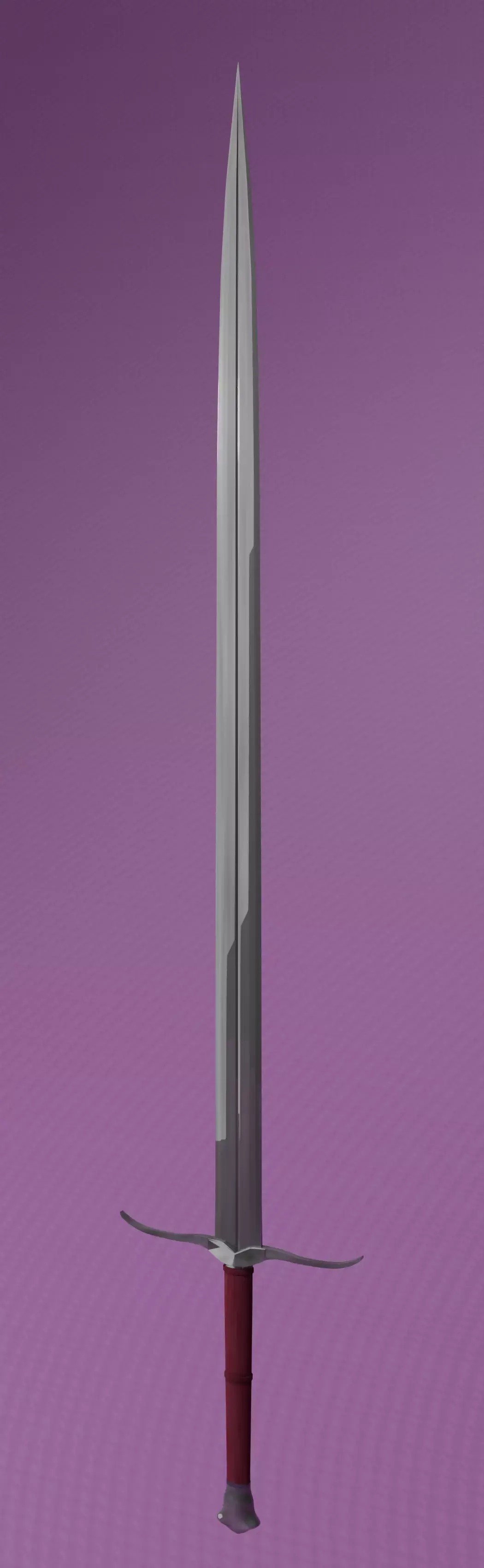 Longsword sword Low-poly 3D model get
