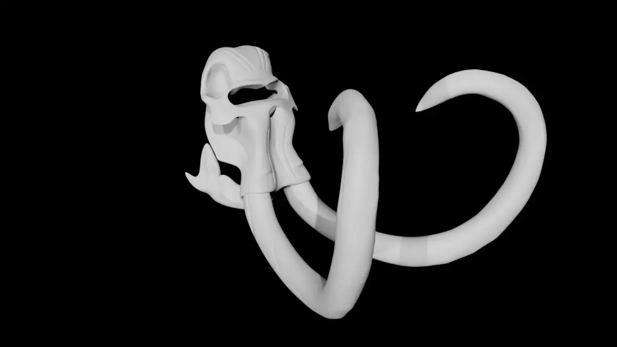 Mammoth Skull Low-poly 3D model