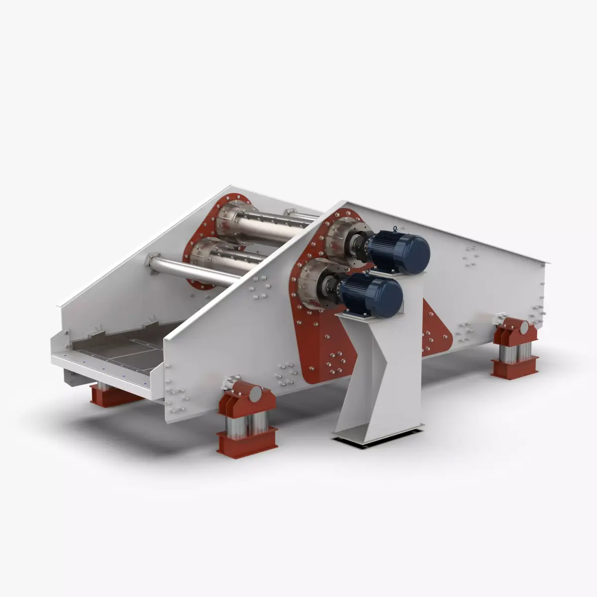 ZK1548 Linear Vibrating Screen 3D Model 3D model