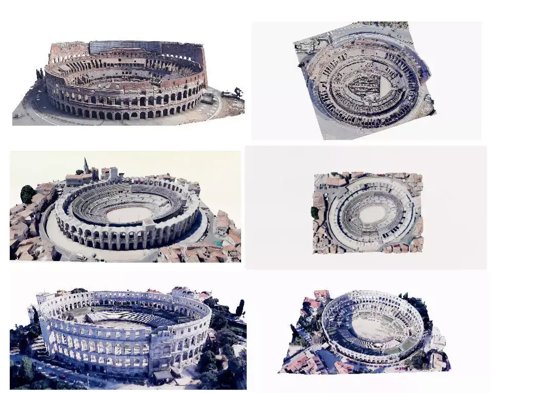 3-Roman Amphitheaters 3D Model Pack