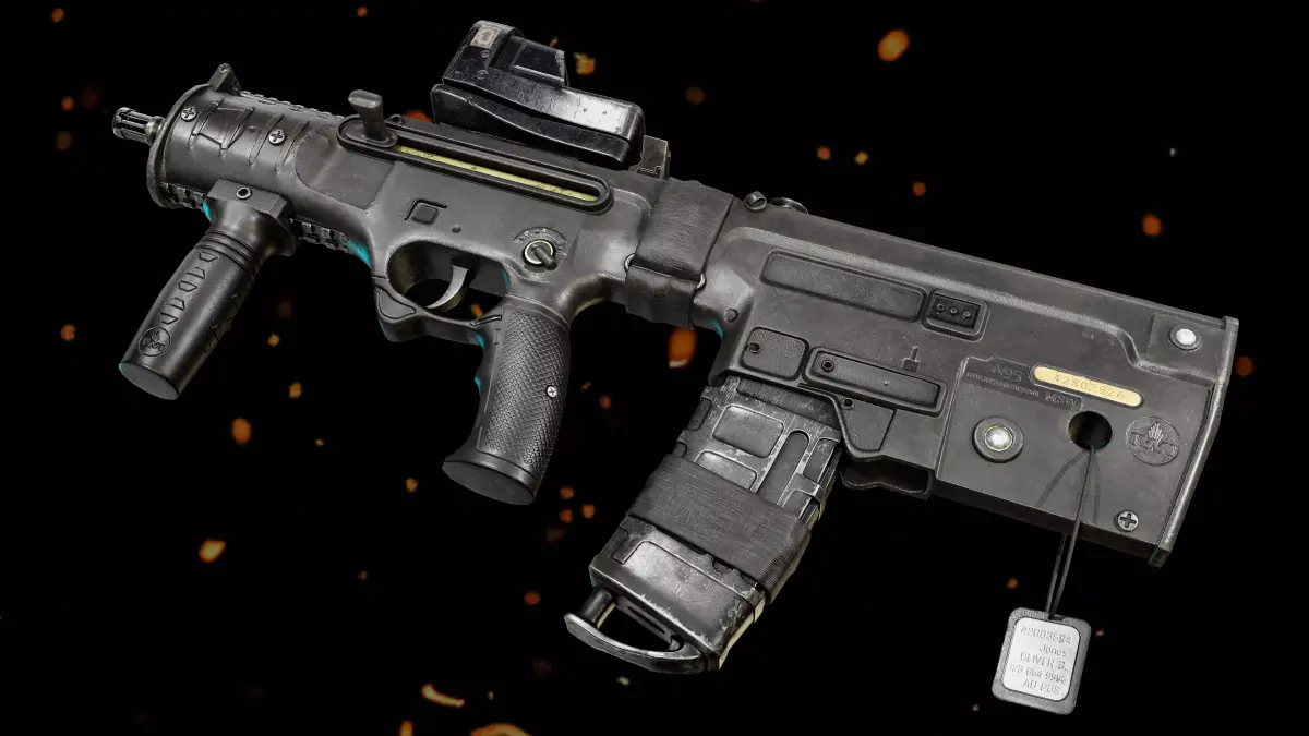 TavorX95 sniper rifle in call of duty blackout Low-poly 3D model