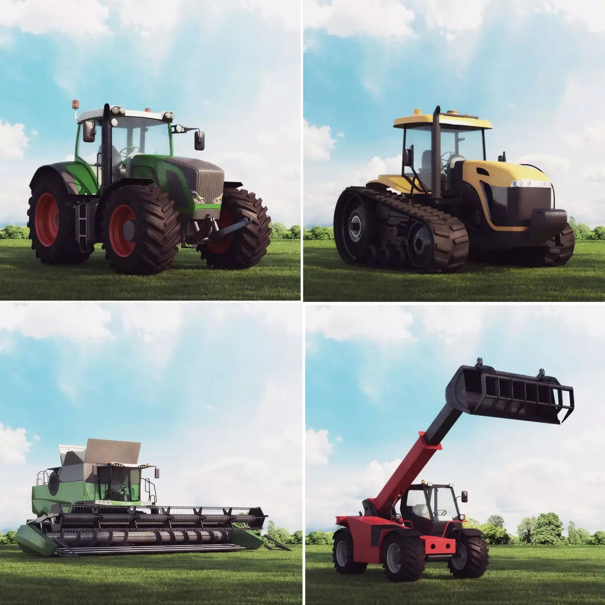 Farm Machinery and Equipment 3D Model Pack 30 Models 3D model