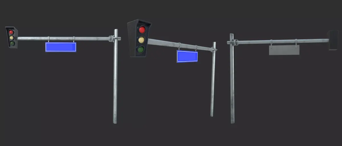 traffic sign 3D model purchase