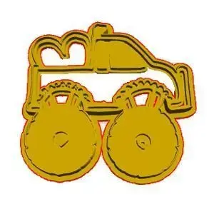 Monster Truck Cookie Cutter 3D model order