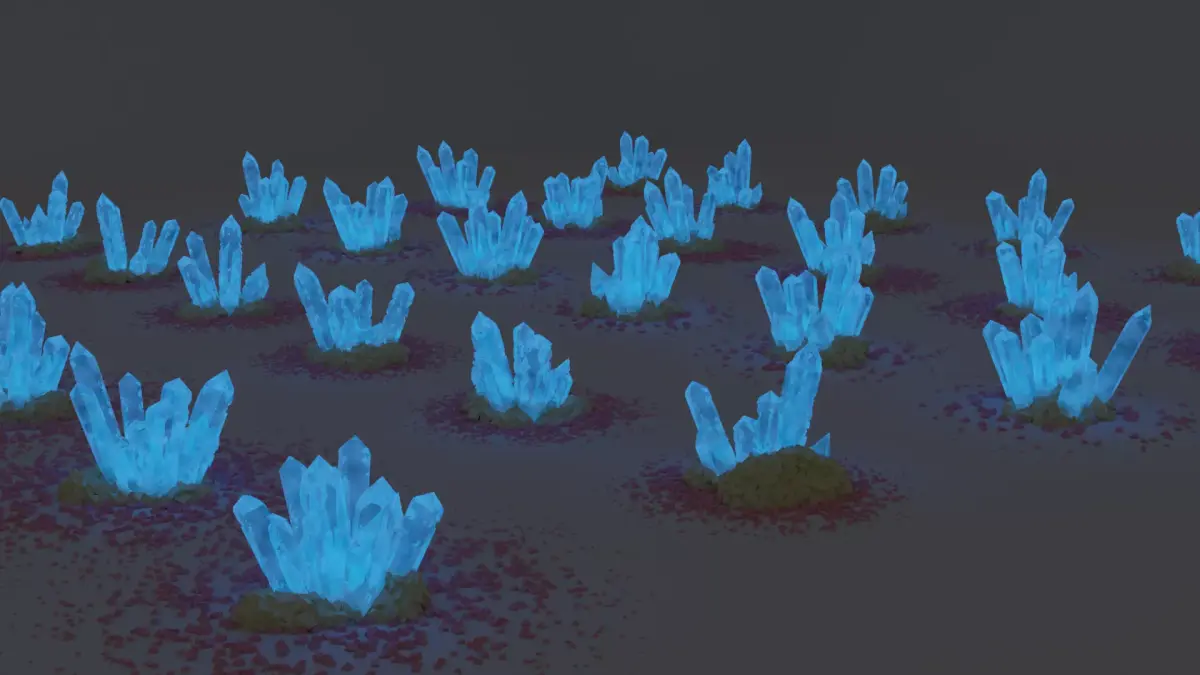 Crystal Pack 30 unique pcs 3D model