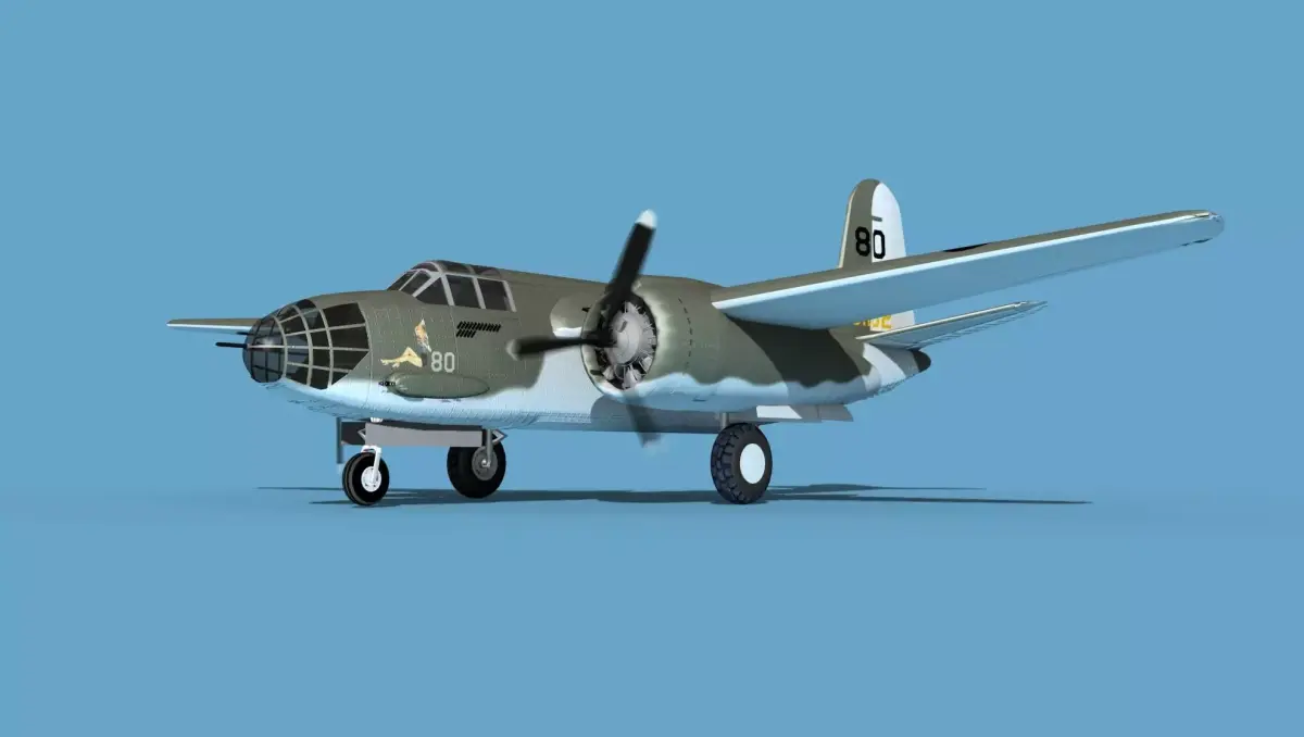 Douglas A-20A Havoc V01 3D model