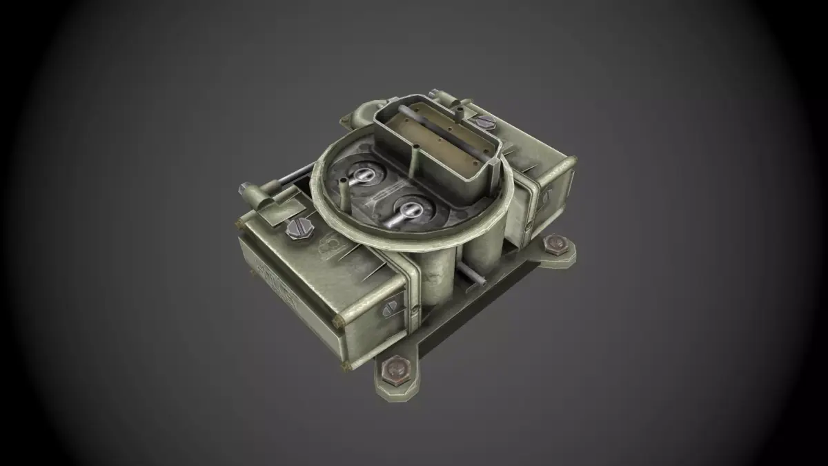 Holley  2x4 carburetor Low-poly 3D model
