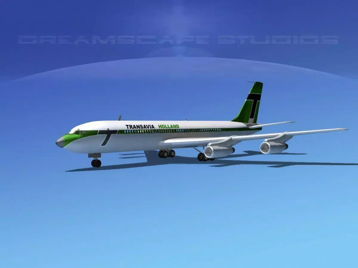 Boeing 707 Transavia Holland 3D model