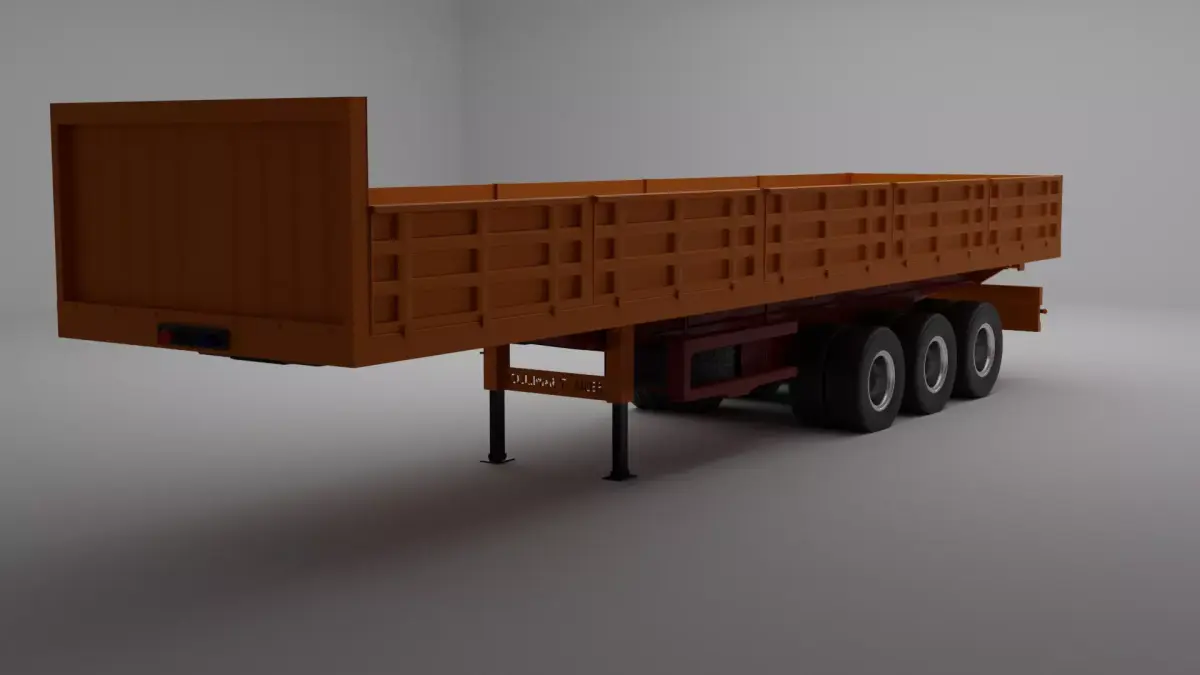 TRAILER FLATBED  3D model