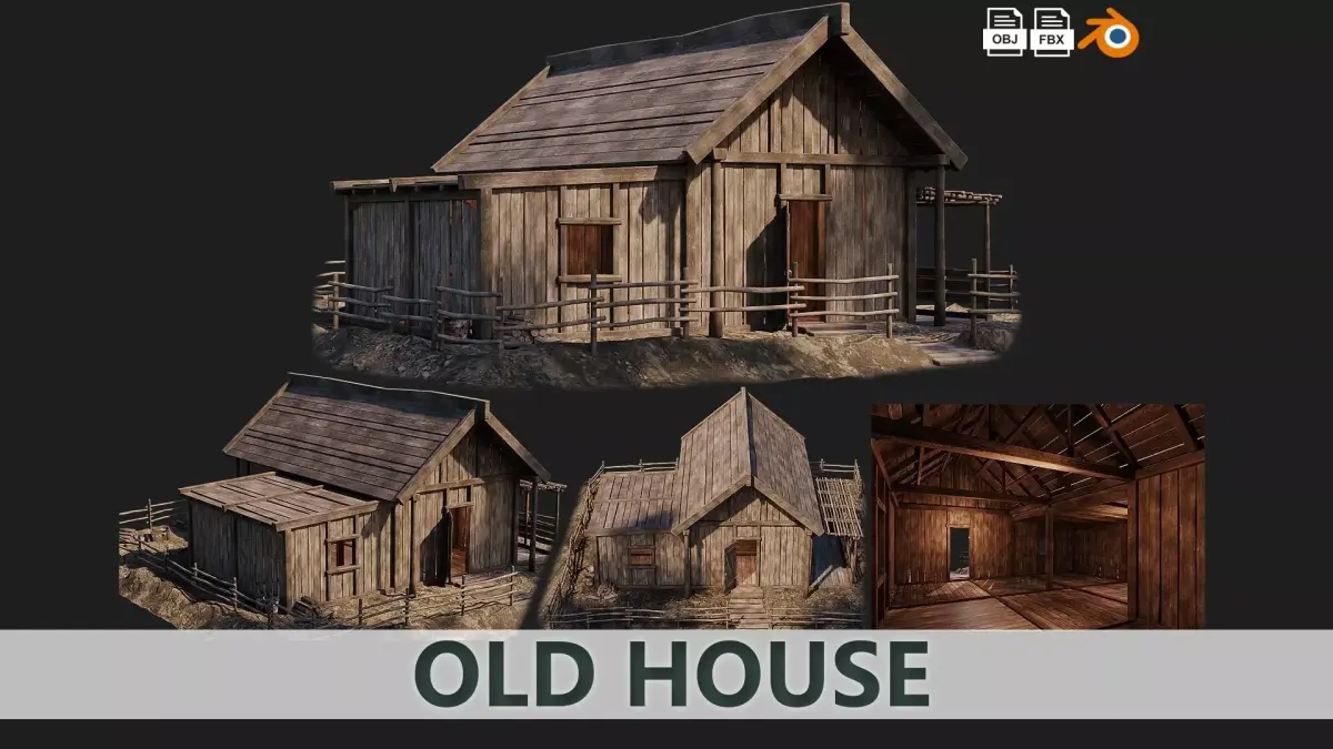 Old House 31 PBR 4K GameReady Low-poly 3D model
