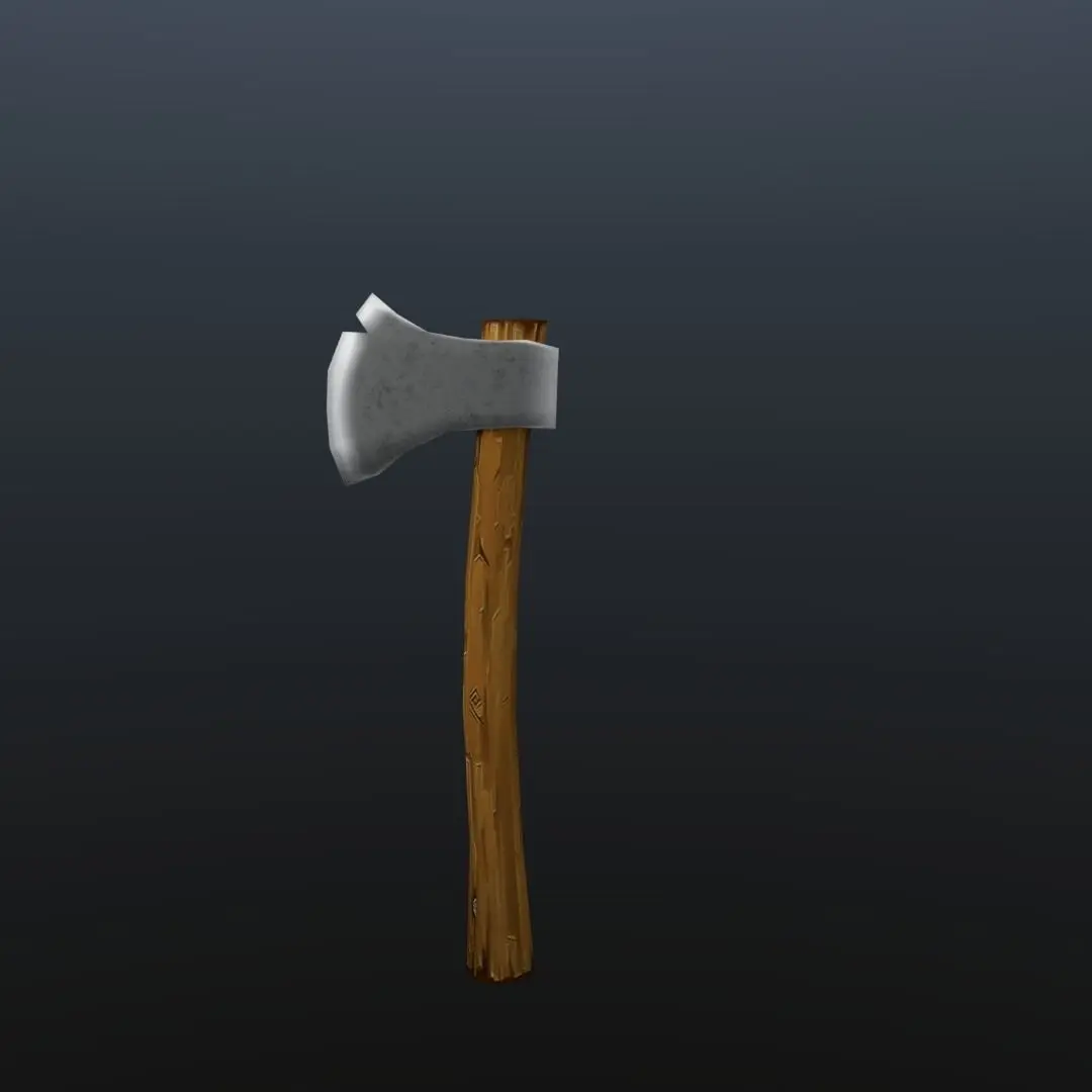 Low Poly Axe Free low-poly 3D model