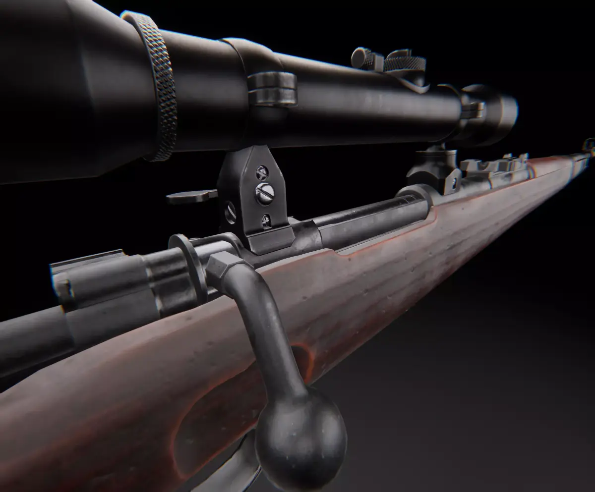 AAA KAR 98 Game Ready PBR Low-poly 3D model