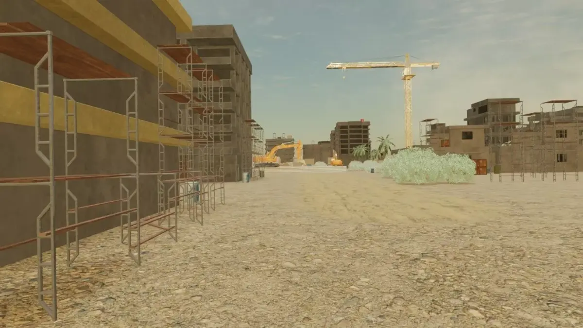 Construction Site Overview 3D model