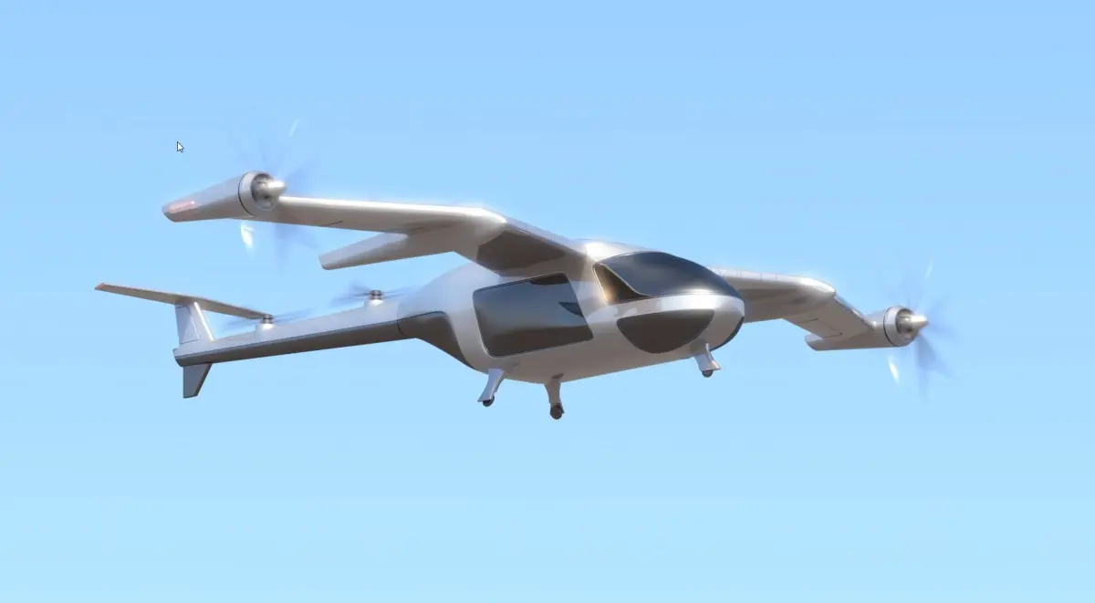 Uber Fly Taxi Drone Vray 3d model 3D model