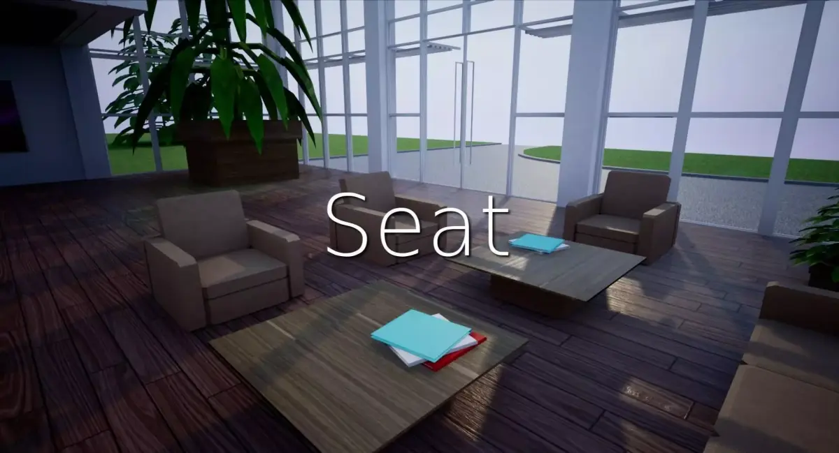 Seat SHC Quick Office LM Low-poly 3D model