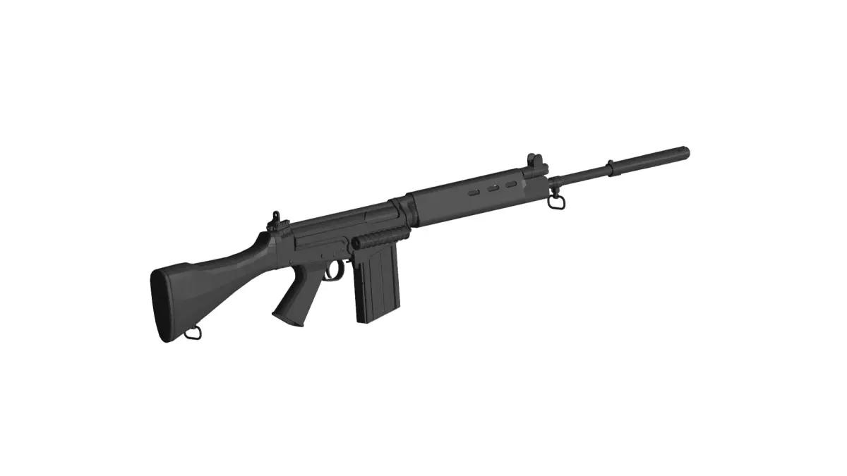 FN FAL G 3D model