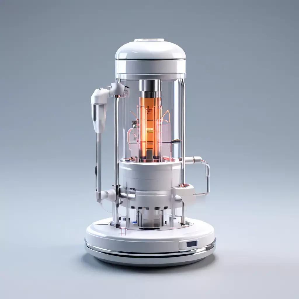 SciFi Laboratory Vacuum Chamber Device Low-poly 3D model