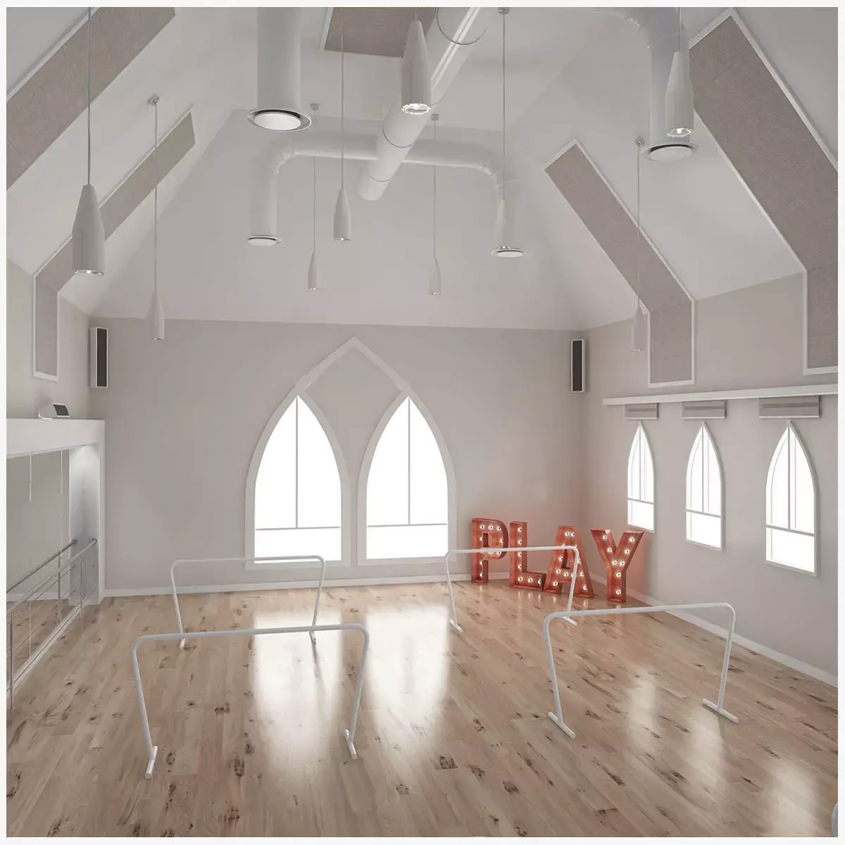 Dance Studio 3D model purchase