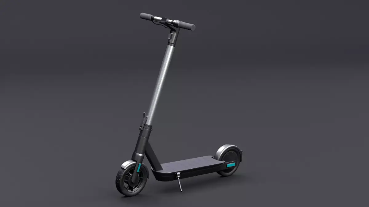 Electric Kick Scooter Low-poly 3D model purchase