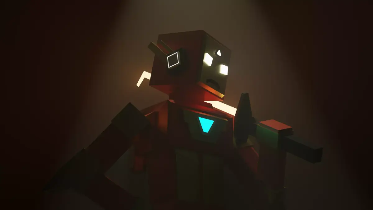 Robot Model iron man Low-poly 3D model