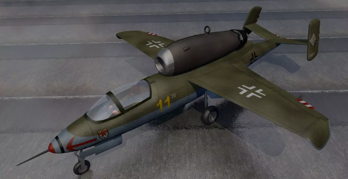 Heinkel He-162A Salamander 3D model