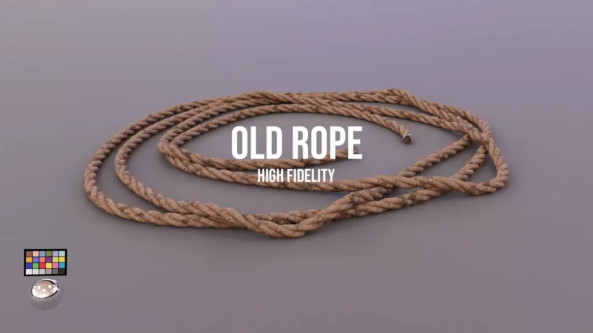 Old Rope Low-poly 3D model