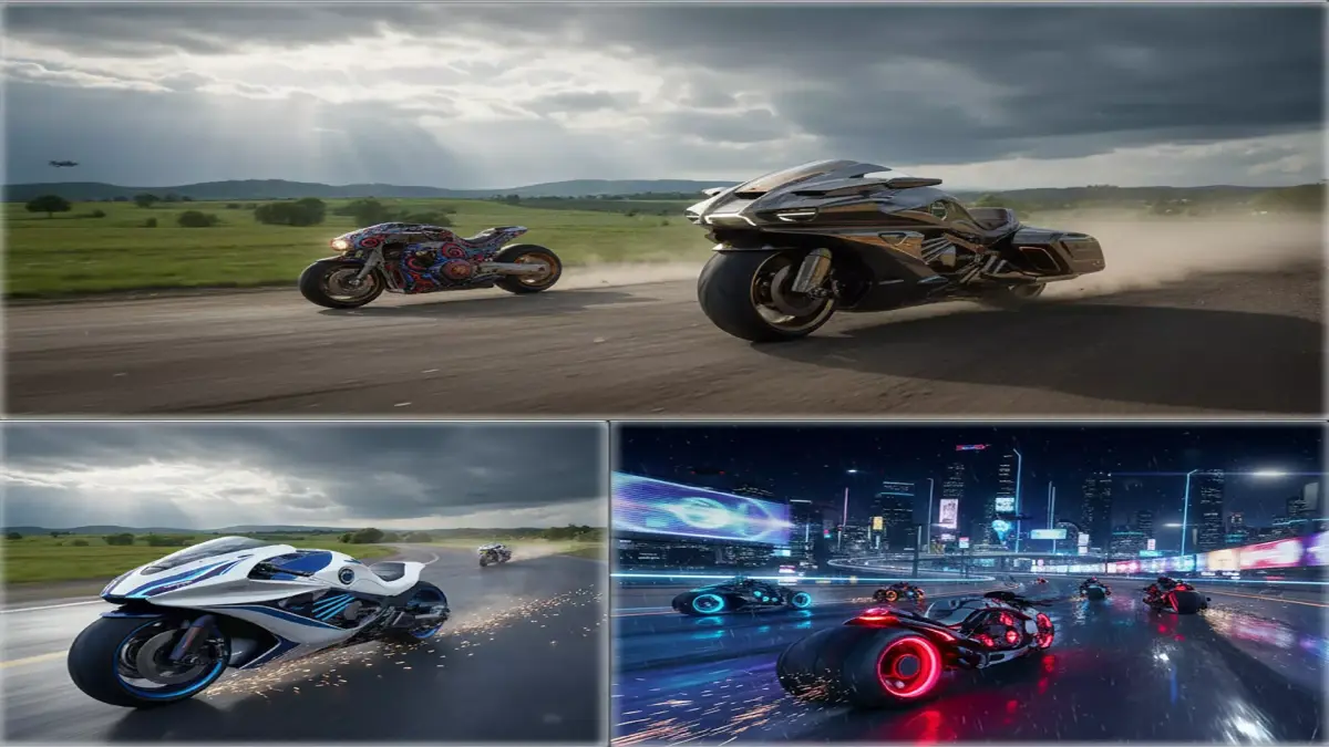 Futuristic Motorcycle 3D Pack  Sci Fi Bikes Collection 3D model