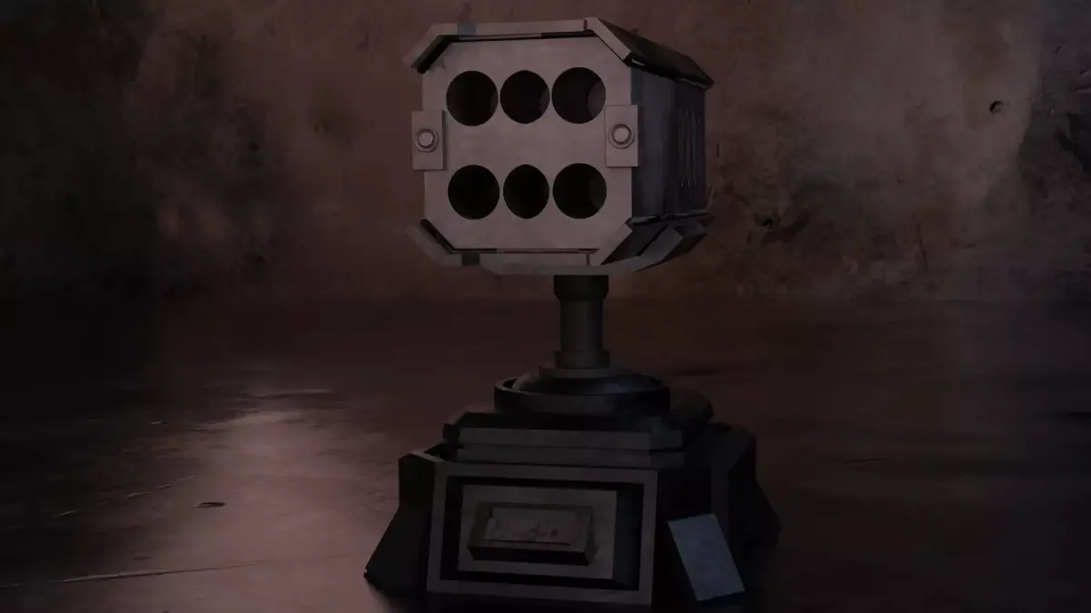 The Rocket Turret Low-poly 3D model