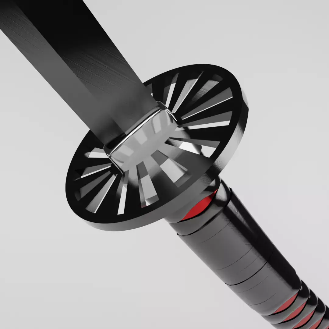 Kamado Tanjiro Nichirin Blade from Kimetsu No Yaiba 3D model