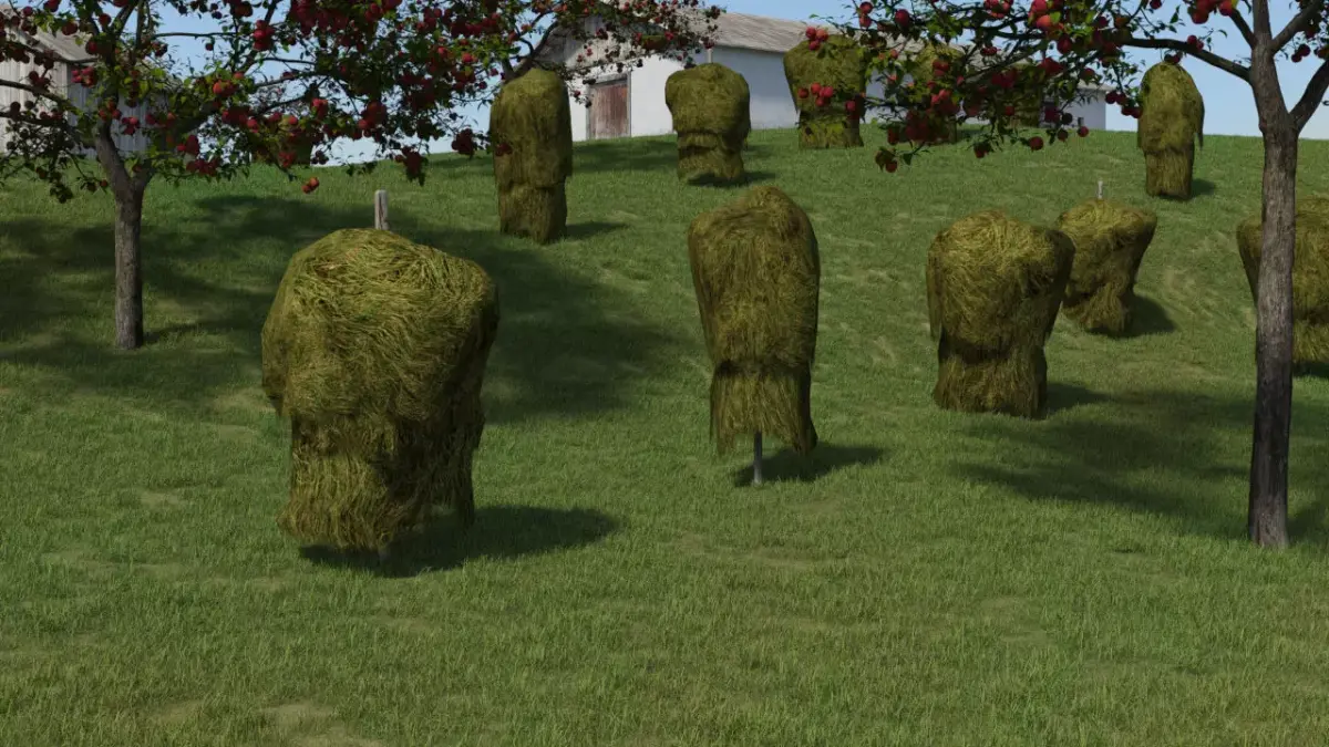 Historic hay rack Low-poly 3D model