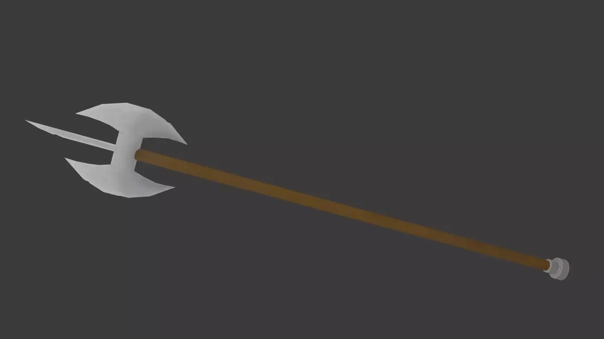 Battle Axe Low-poly 3D model 29