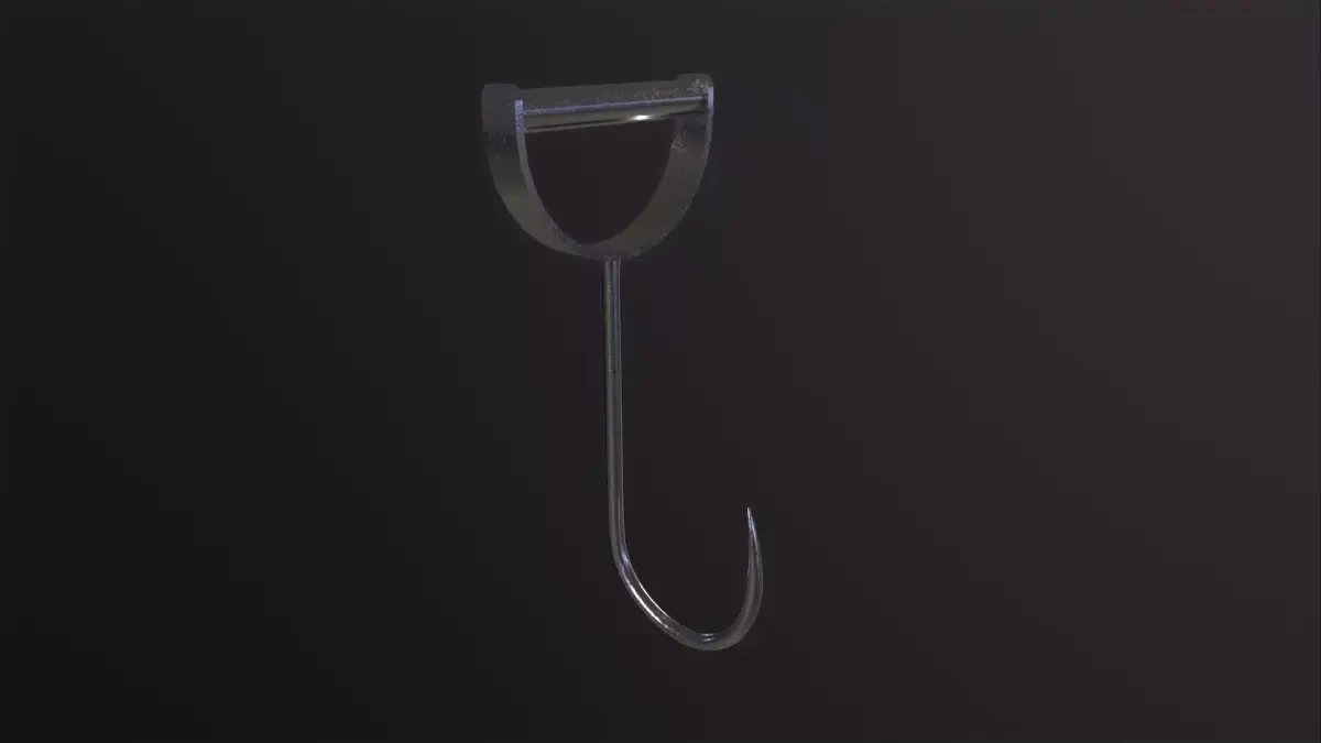 Meat Hook 3D Model Low-poly 3D model