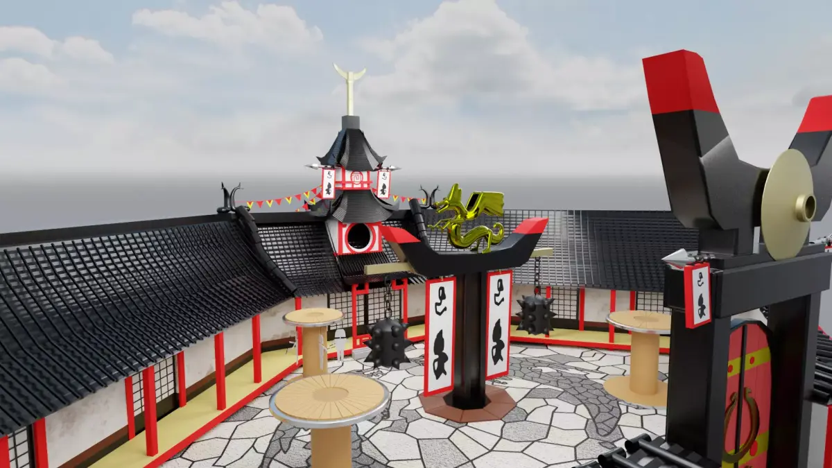 historic Japanese training Center 3D model