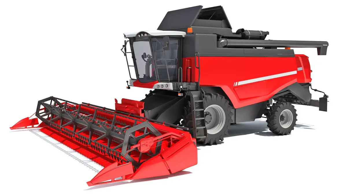 Combine Harvester 3D model 9