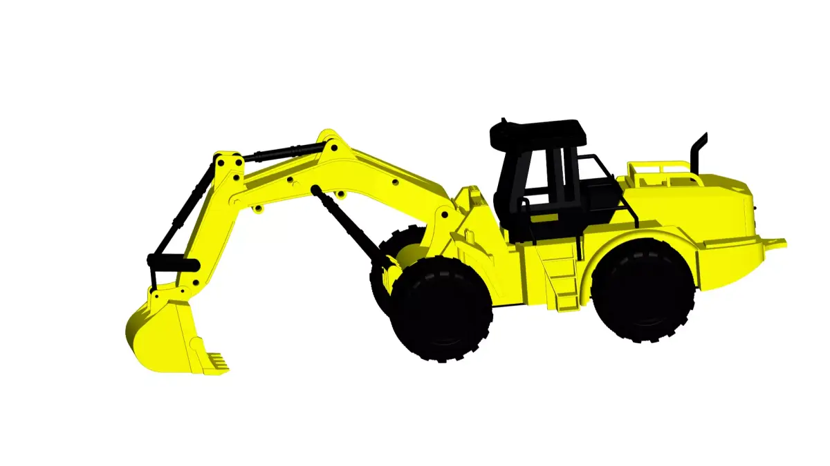 excavator 3D model V1