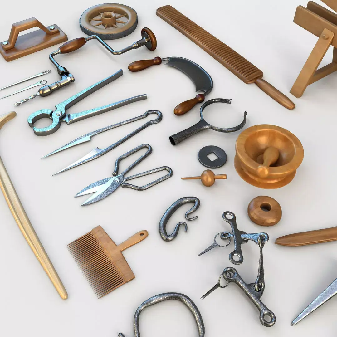 Medieval Tools 3D model