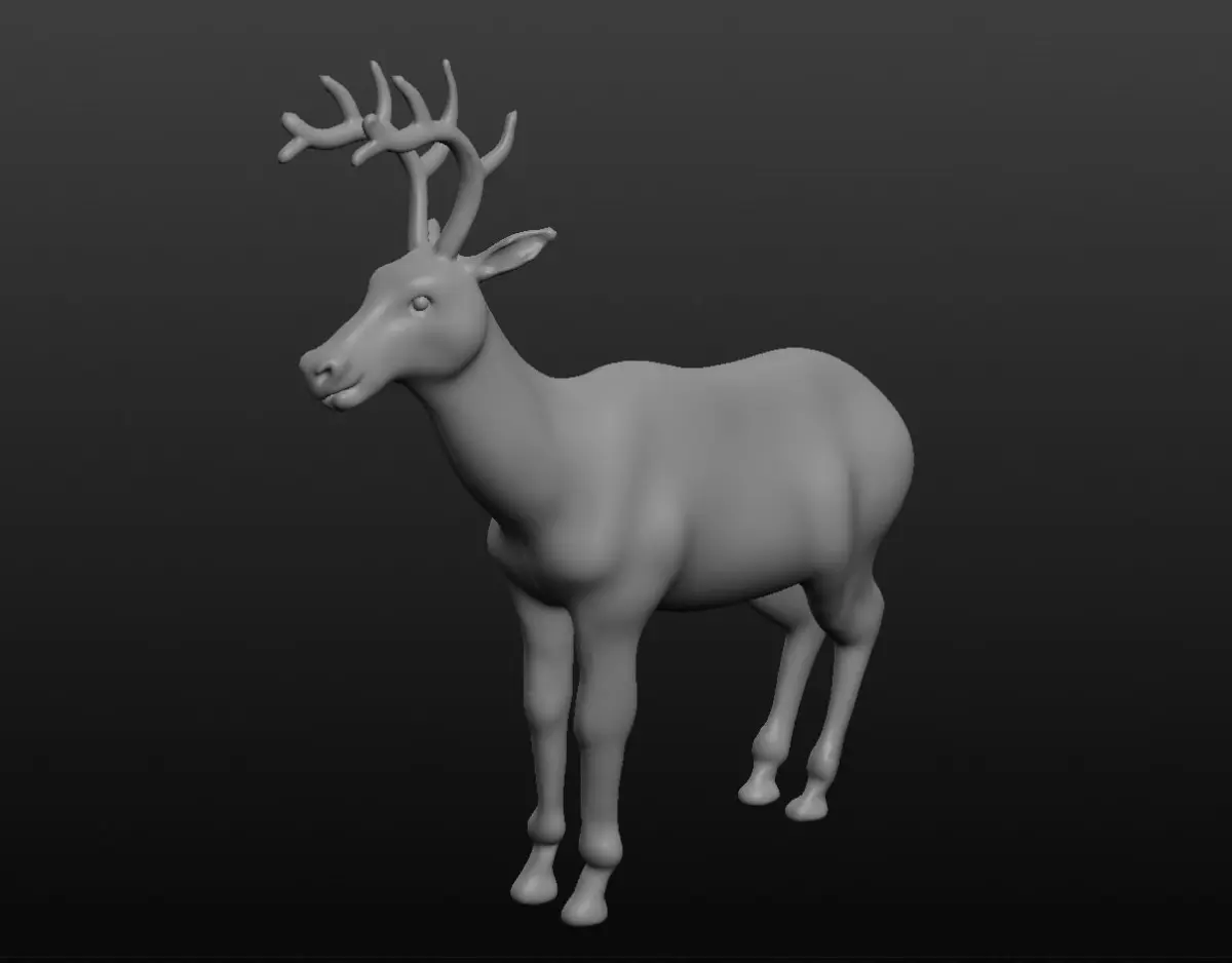 antler deer 3D model