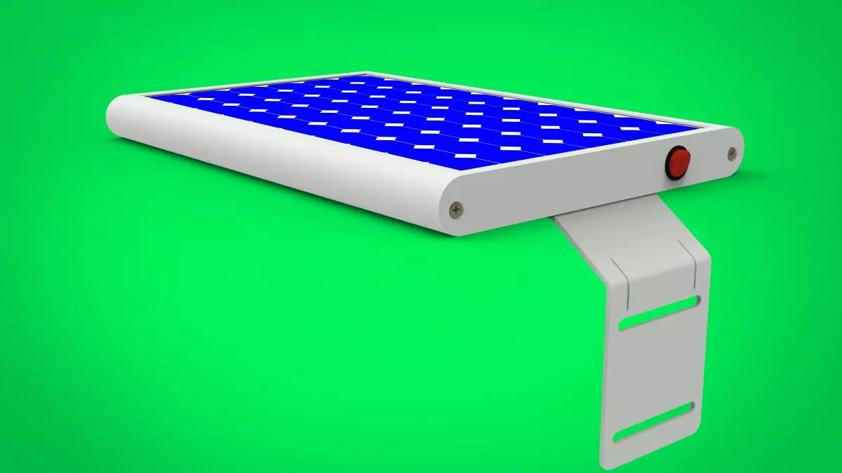 Solar street lights 3D model