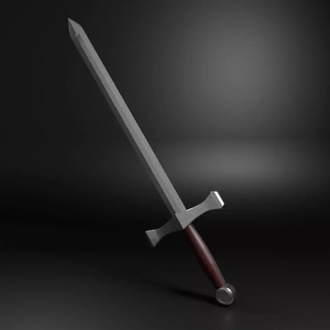 Sword Low-poly 3D model 18