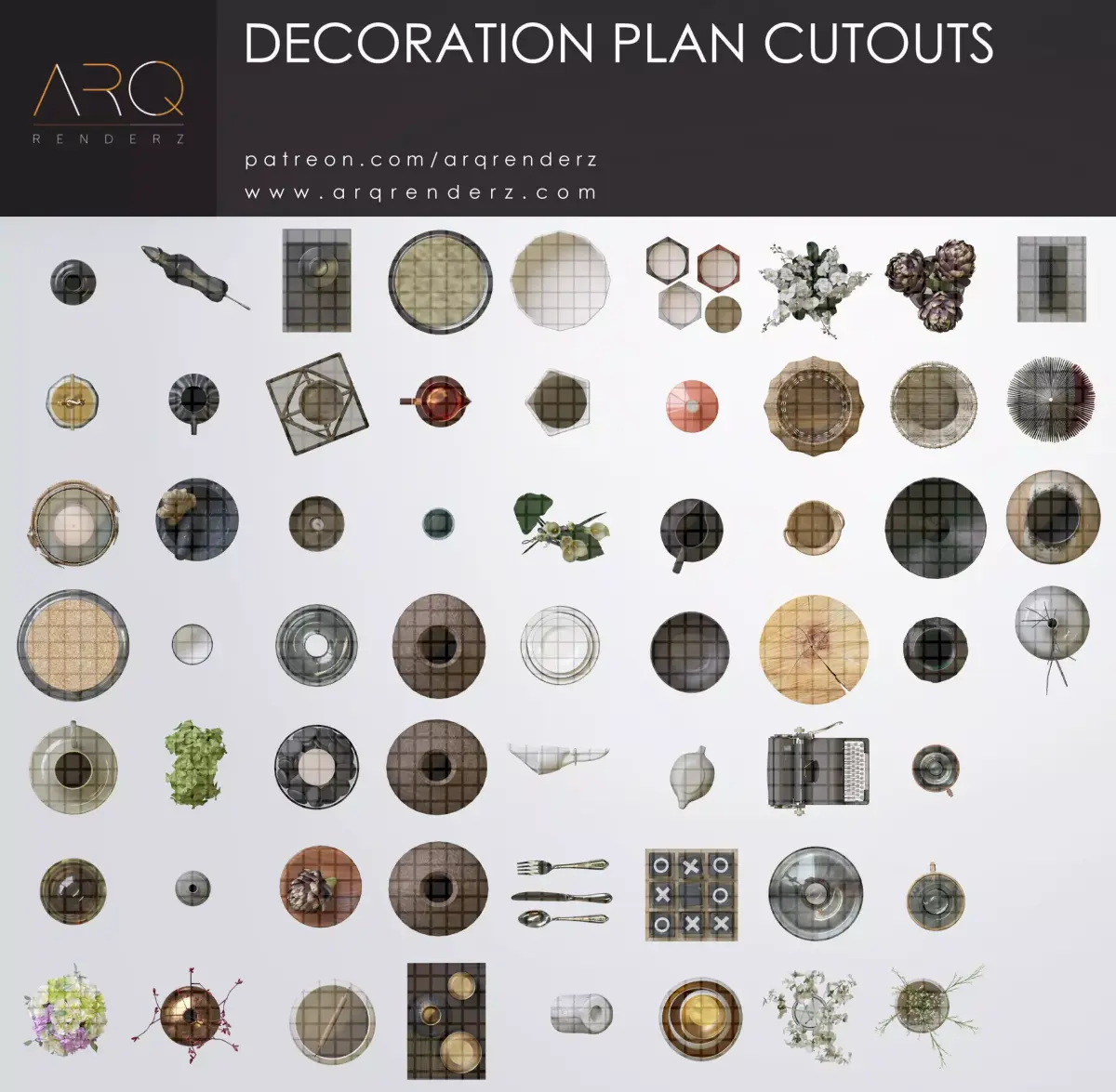 Cutouts collection abstract rug Texture