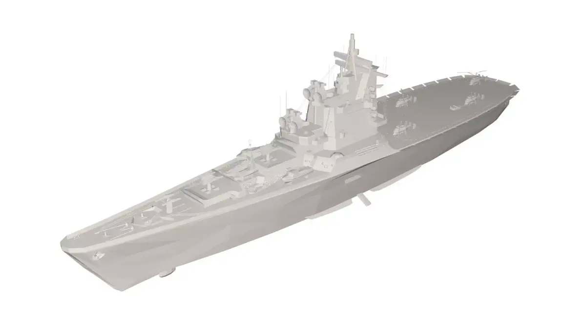 Military Ship 3D model 3