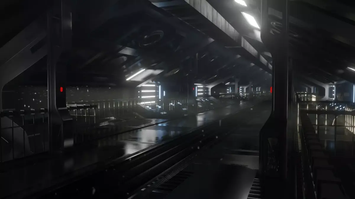 SCi-Fi Corridor 3D model 14