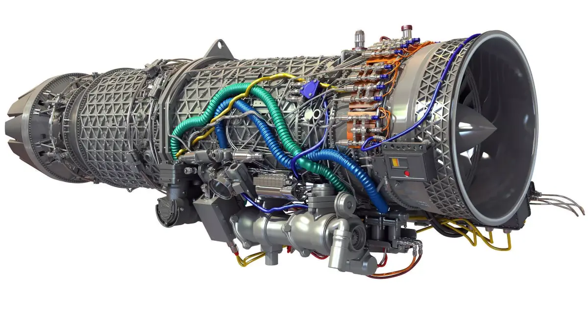 Eurojet EJ200 Military Turbofan Jet Engine 3D model