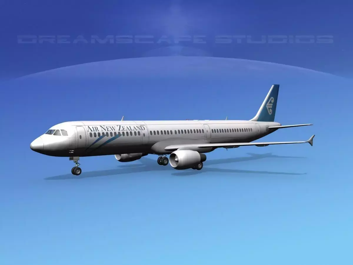 Airbus A321 Air New Zealand 3D model