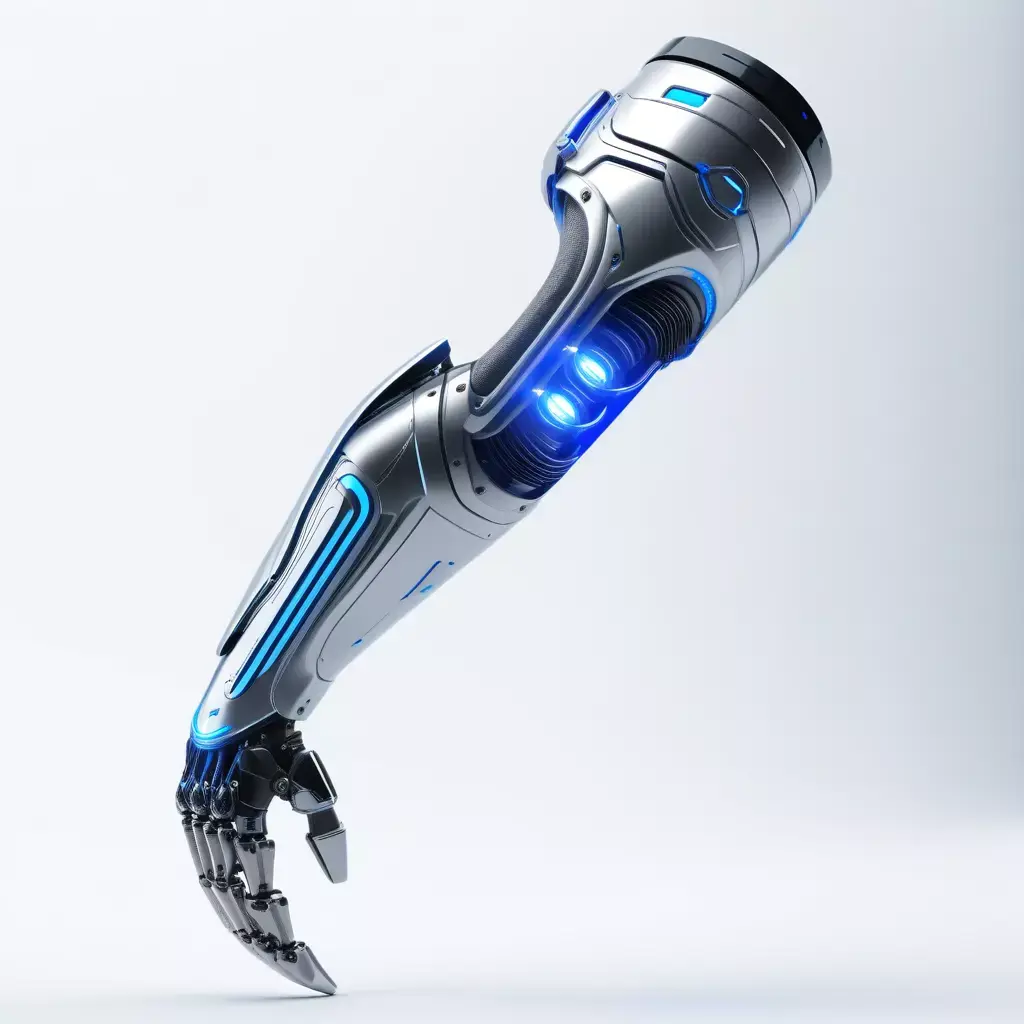 Cybernetic Forearm Prosthetic 3D Model 3D model