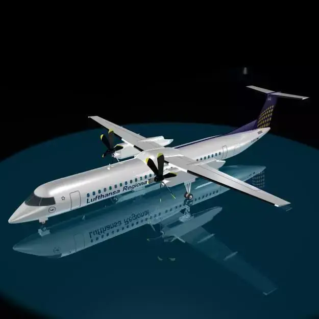 Lufthansa Regional DASH 8 - 400 3D model
