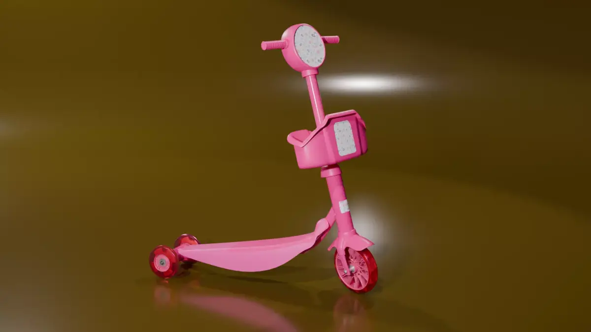 SCOOTER KIDS 3D model