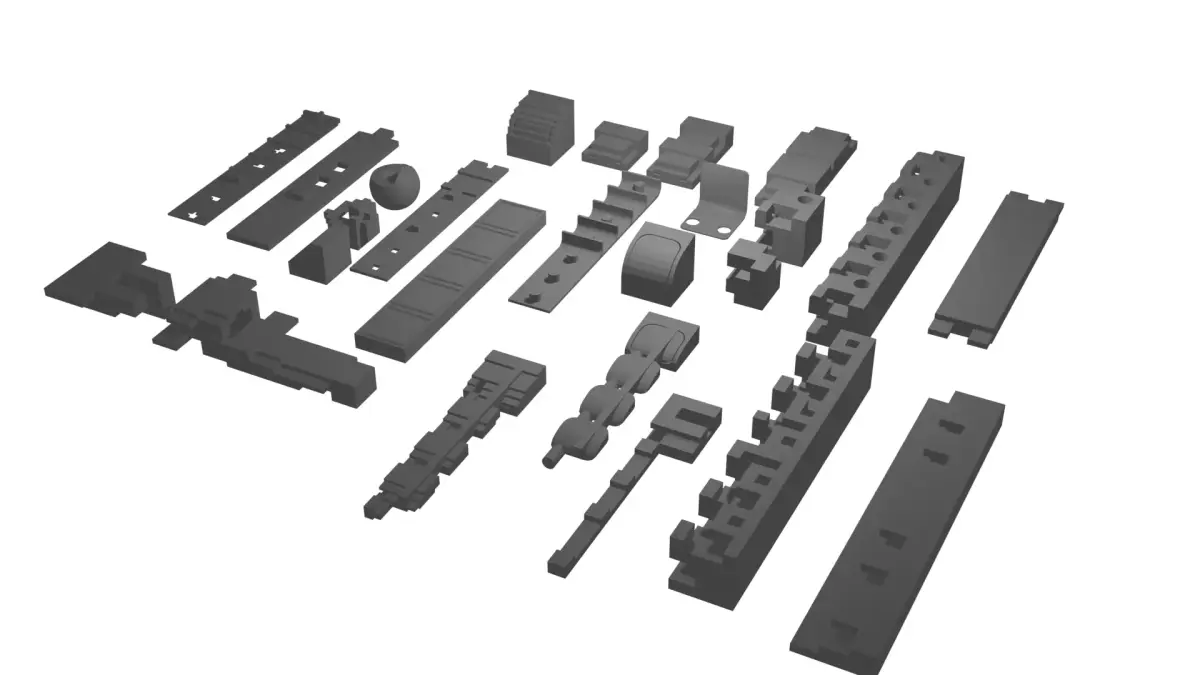 Greebles Pack - 25 itens 3D model