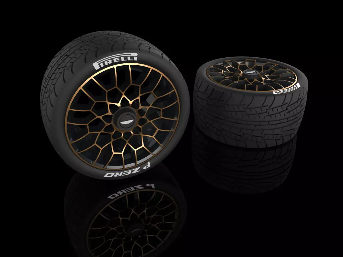 Aston martin valkyrie rims 3D model