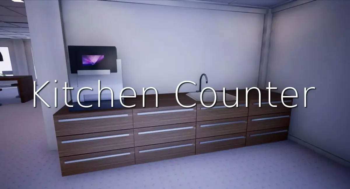 Kitchen Counter SHC Quick Office LM Low-poly 3D model